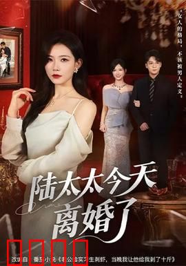 陆太太今天离婚了：离婚后她惊艳全场